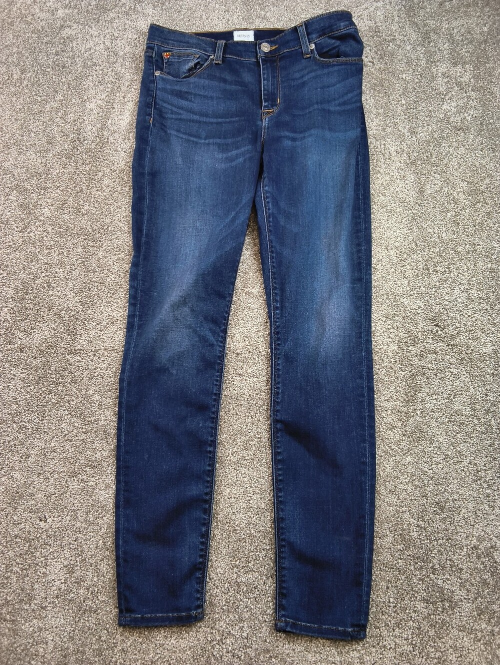 Hudson Nico Super Skinny Dark Wash Denim Jeans Womens Blue Size 29